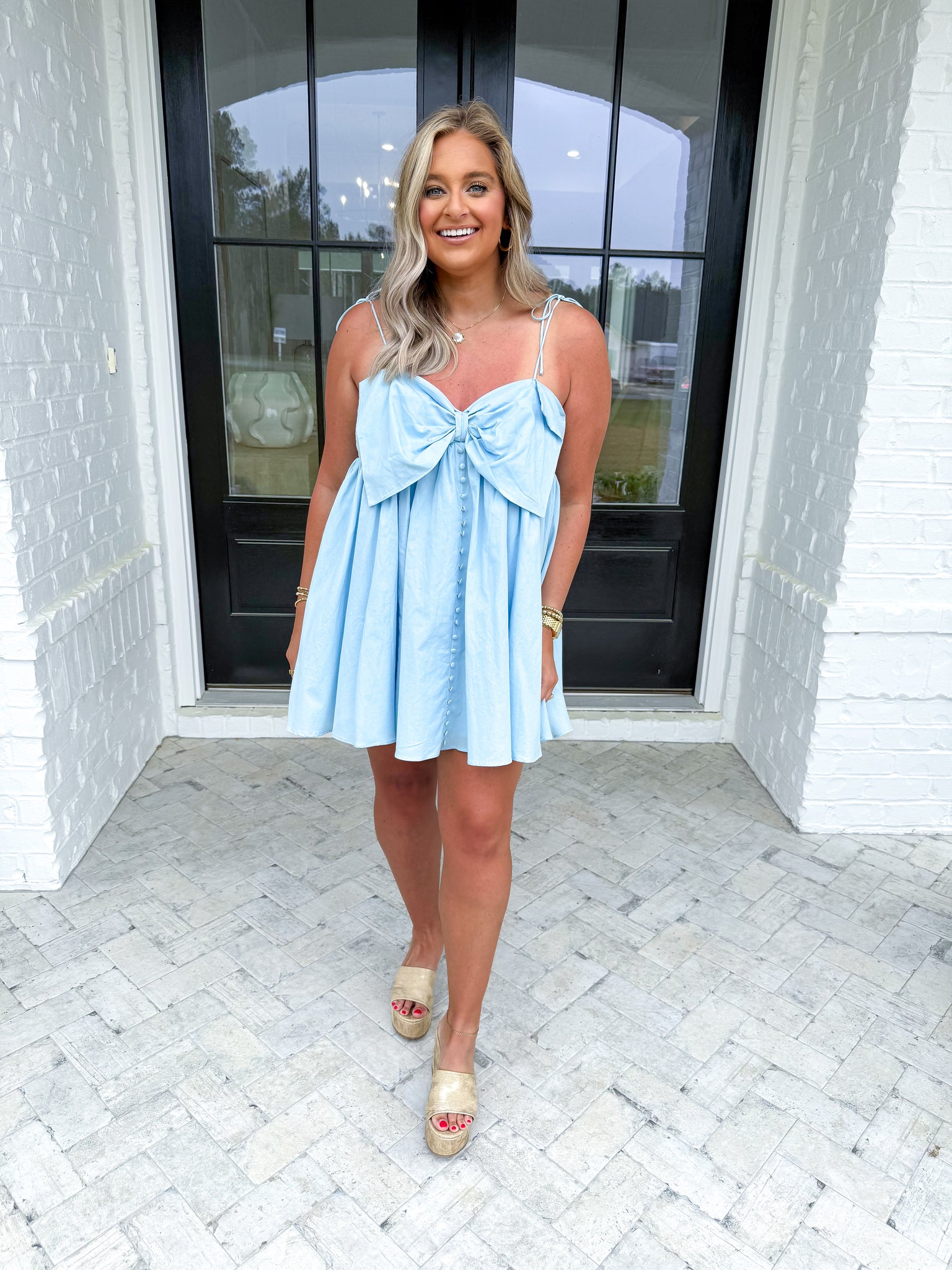 Blue Bow Dress