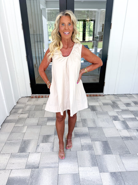 Khaki Sleeveless Dress
