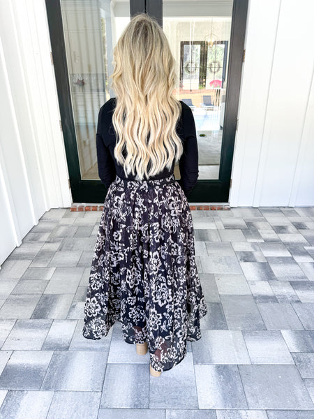 Floral Midi Skirt