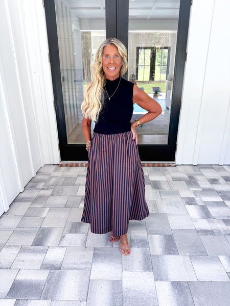 Mock Neck Midi