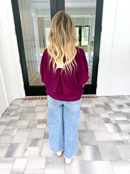 Garnet Scallop Accent Top