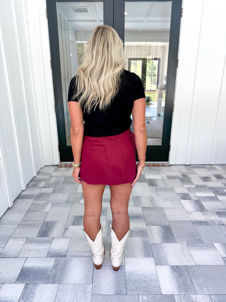 Garnet Denim Skirt