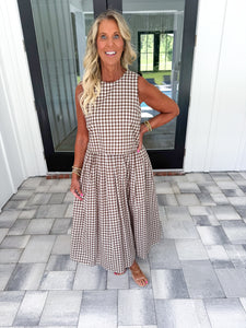 Gingham Midi Set