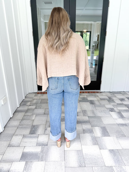 Linen Button Down Top