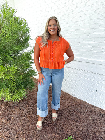 Lace Panel Top
