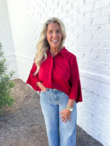 Cascading Sleeve Top