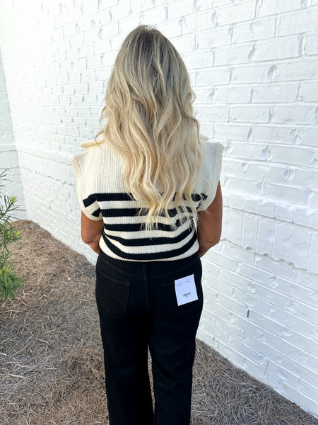 Ivory Striped Sweater