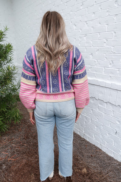 Graphic Knit Sweater