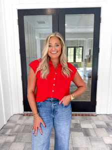 Red Piper Cardigan