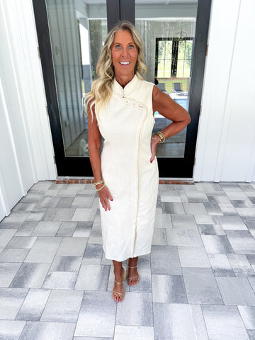 Sand Denim Midi
