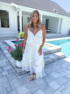 Eyelet Maxi Skirt Set