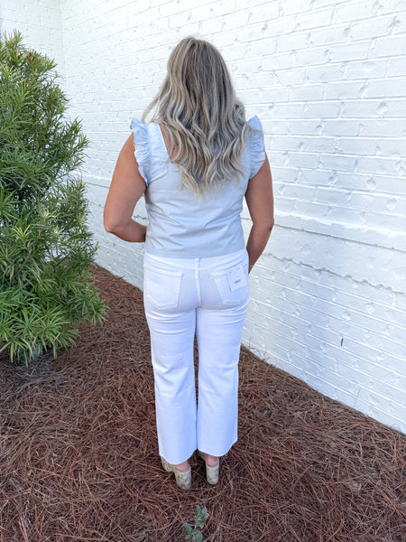 Poplin Tie Top