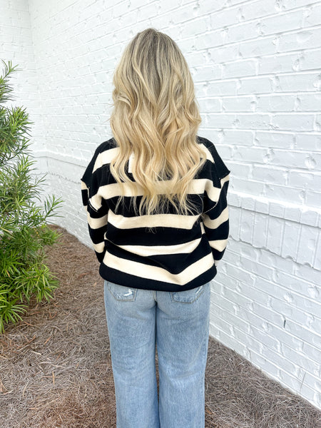 Black/White Striped Sweater