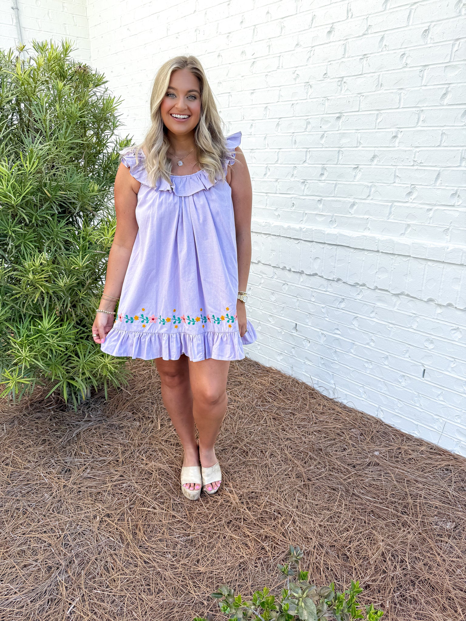 Lavender Ruffle Dress