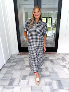 Gingham Midi