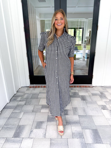 Gingham Midi
