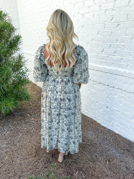 Cara Floral Midi Dress