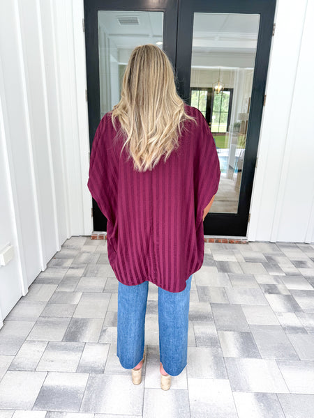 Garnet Oversized Top