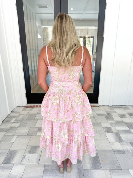Floral Tiered Midi