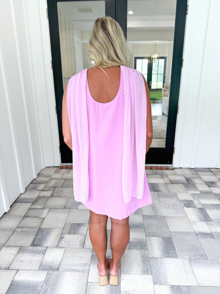 Draped Scarf Dress