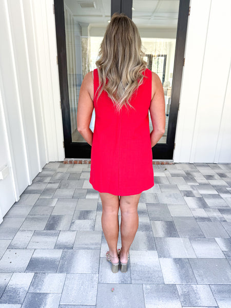 Wavy Contrast Dress