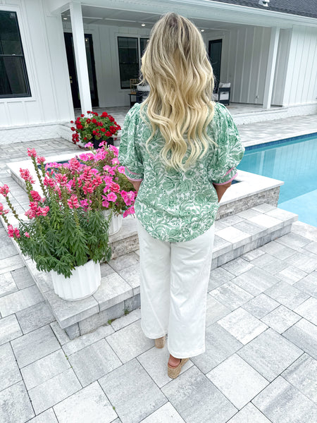 White Denim Pants