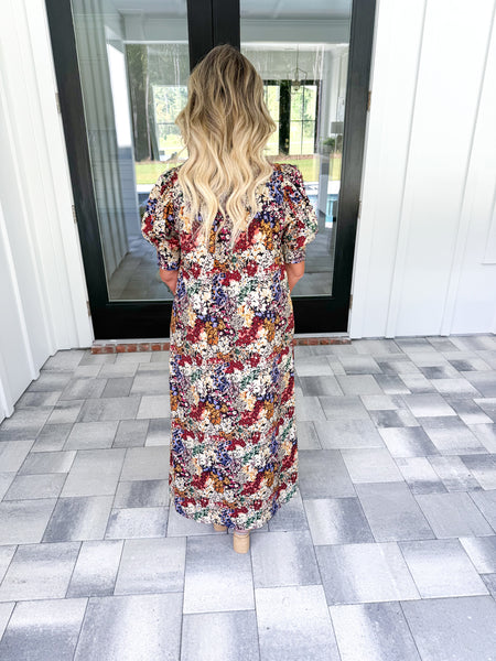 Floral Print Midi