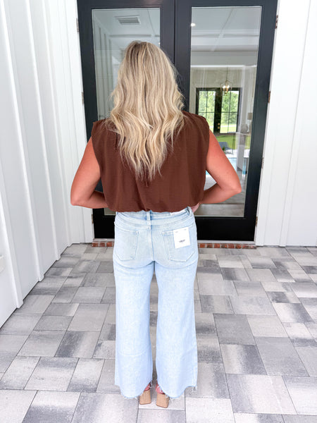 Brown Balloon Top