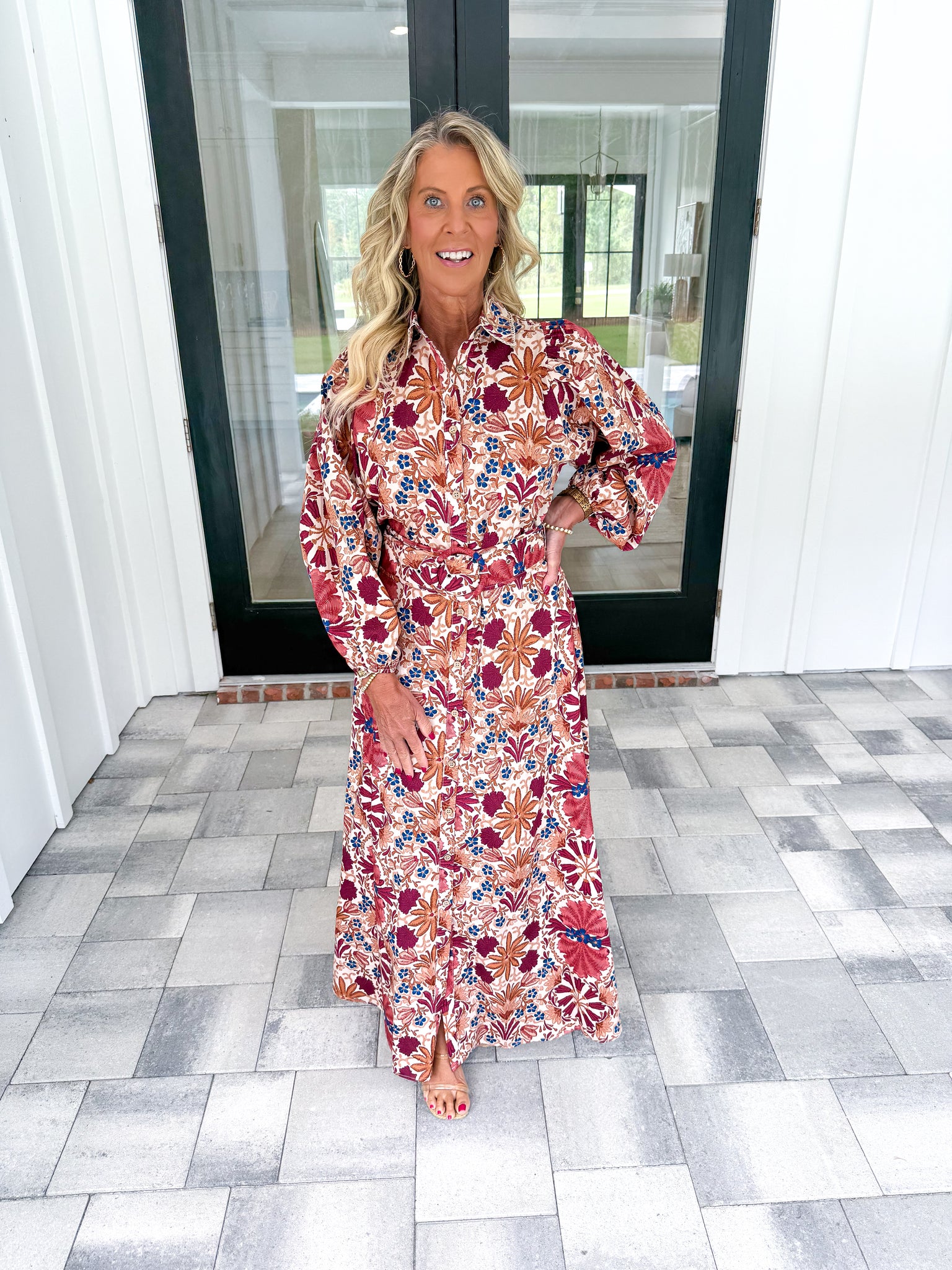 Rust Floral Maxi