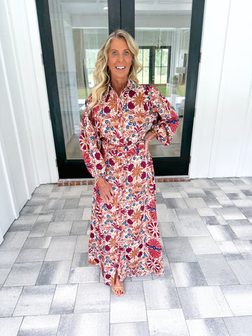 Rust Floral Maxi