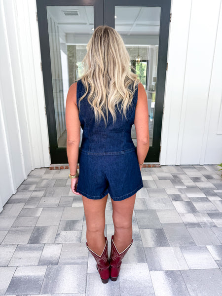 Denim Skort Set