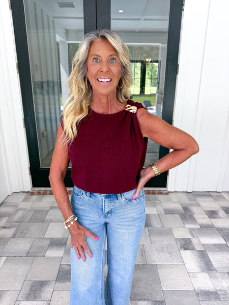 Garnet Sleeveless Knit