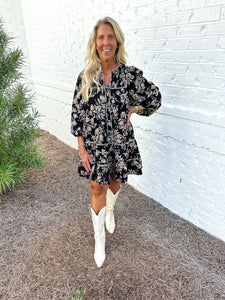 Black Floral Dress