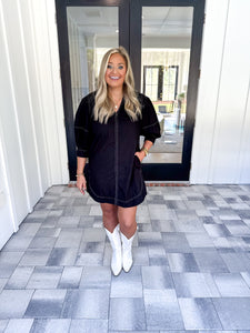 Black Shirt Dress