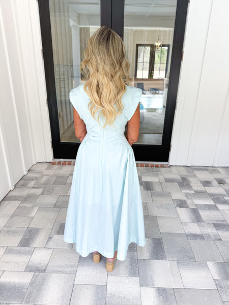 Mint Ruched Dress