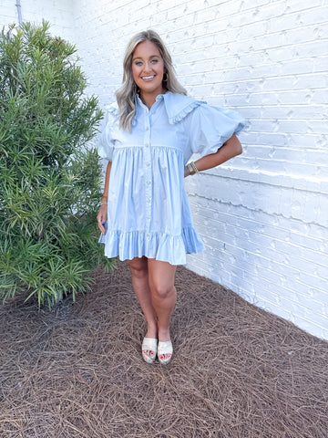 Ruffled Collar Dress