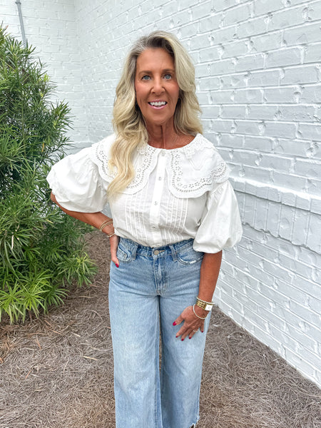 Textured Collar Blouse