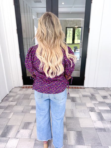 Geometric Print Top