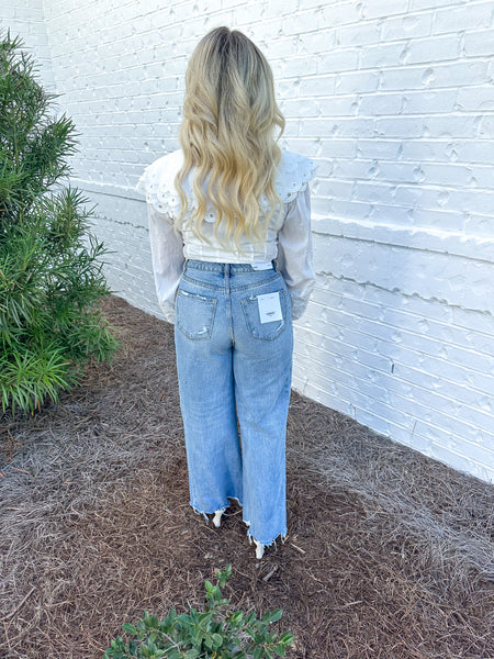 White French Silhouette Blouse