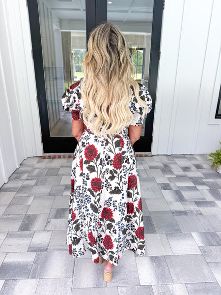 Floral Print Midi