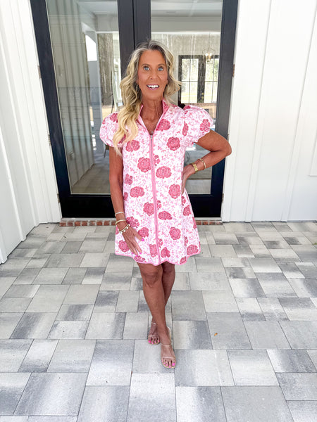 Floral Puff Sleeve Dress