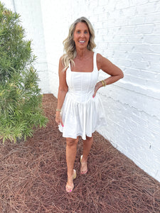White Corset Dress