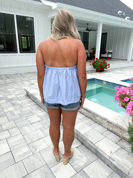 Blue Striped Tank