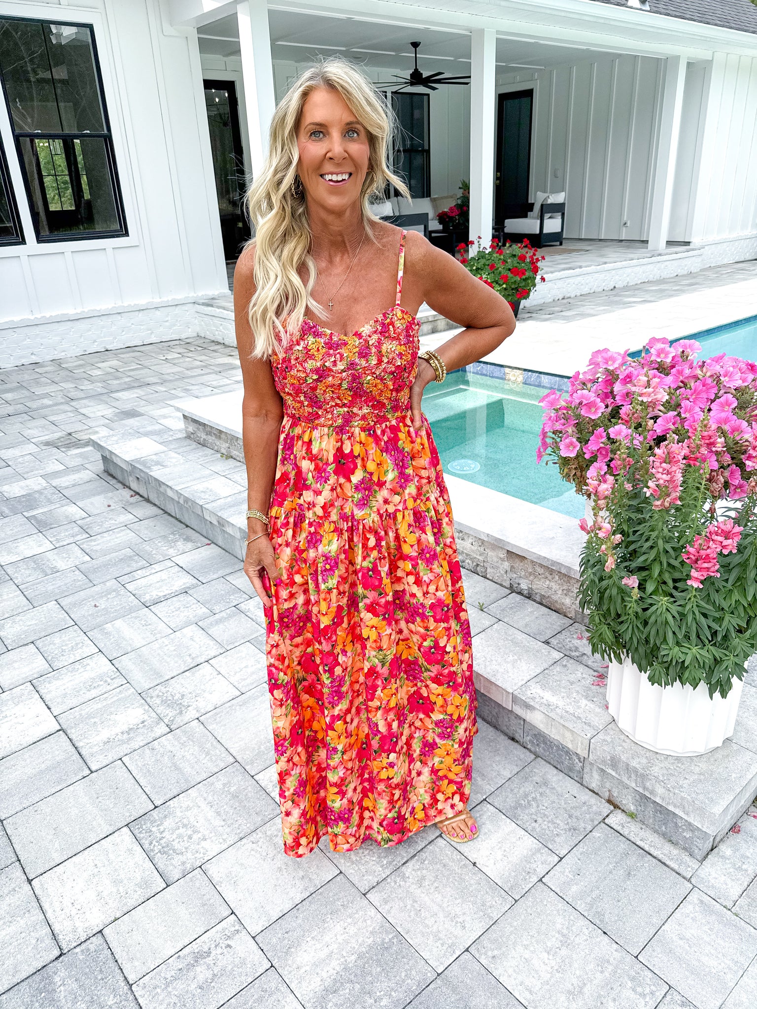 Floral Print Maxi