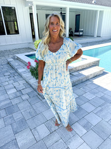 Smocked Tiered Maxi