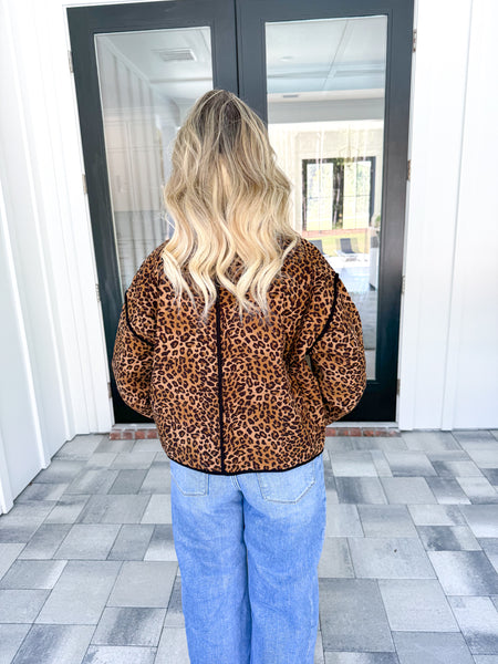 Leopard Quilted Jacket