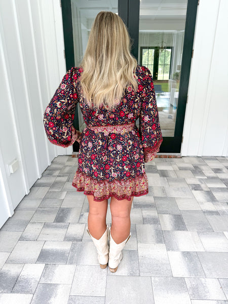 Border Print Dress