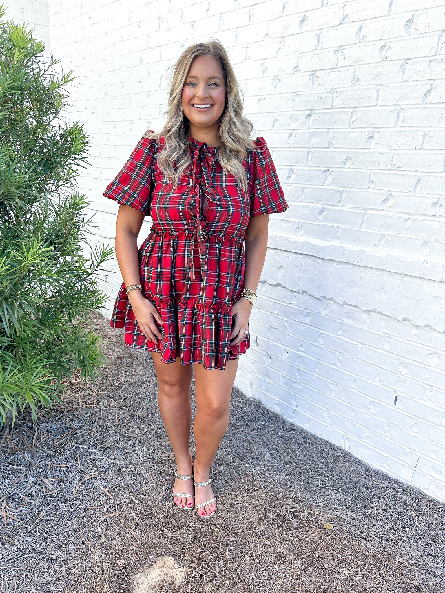 Plaid Bow Dress