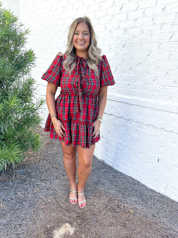 Plaid Bow Dress