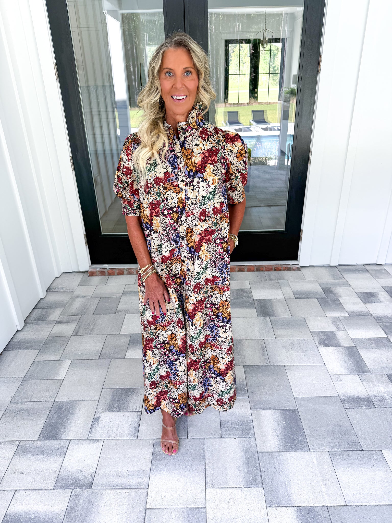 Floral Print Midi
